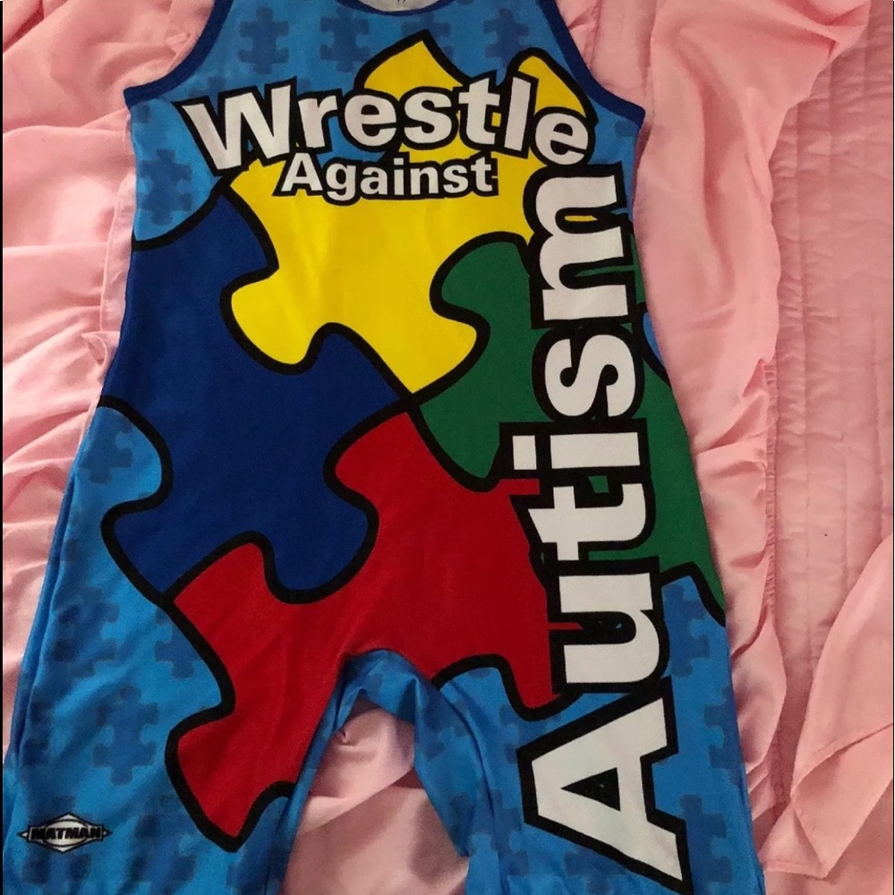 Rare Wrestling Against Autism Singlet/Athletic